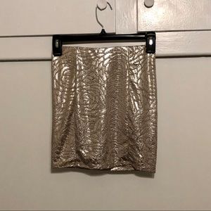 Guess Gold mini skirt